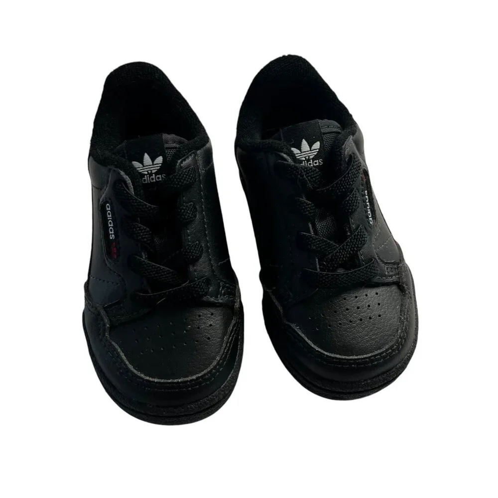 Adidas Kids Continental 80 Black Scarlet Sneakers Size 5 Toddler New